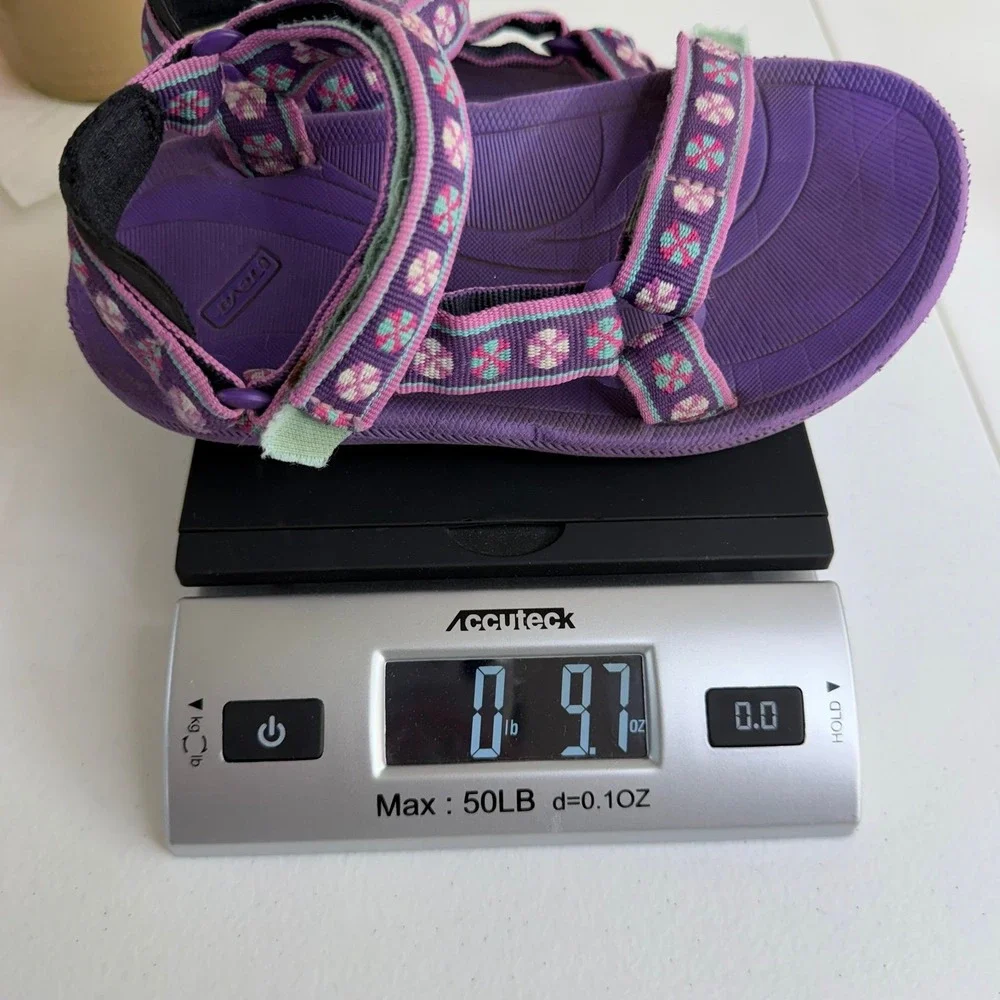 TEVA youth girl's purple Hurricane Velcro outdoor adventure sandals shoes 13